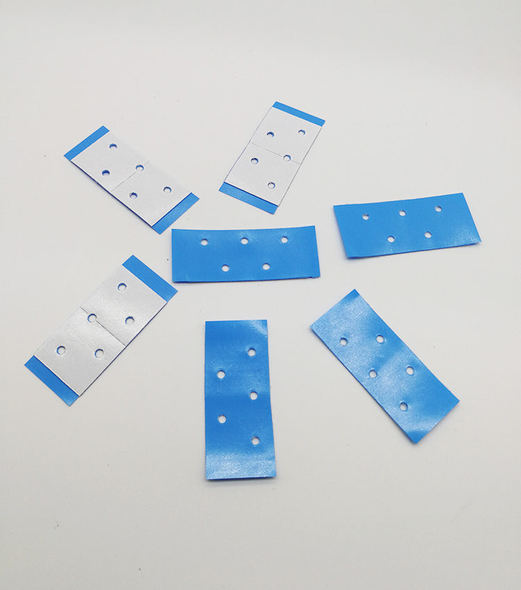 Fake scalp double-sided adhesive hair block blue film