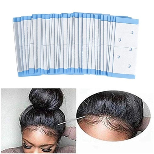 Fake scalp double-sided adhesive hair block blue film