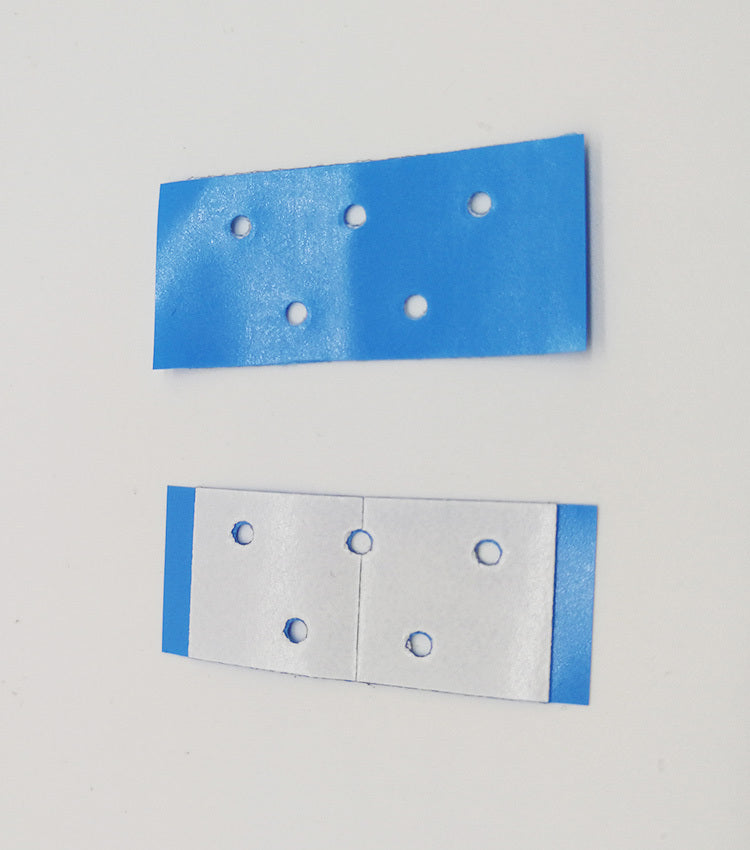 Fake scalp double-sided adhesive hair block blue film