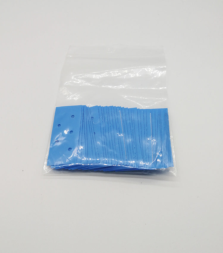 Fake scalp double-sided adhesive hair block blue film